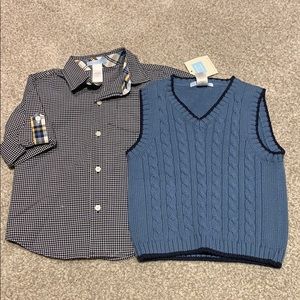 Janie and Jack sweater vest set